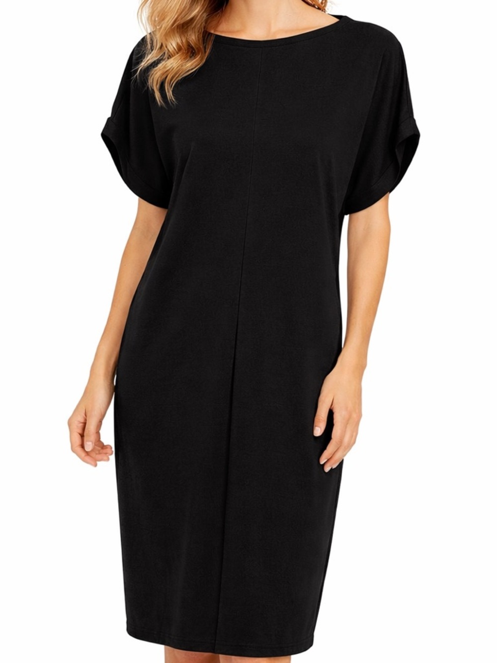 Valerie Dumaine Fern Tee-Shirt Dress in Black Size XS